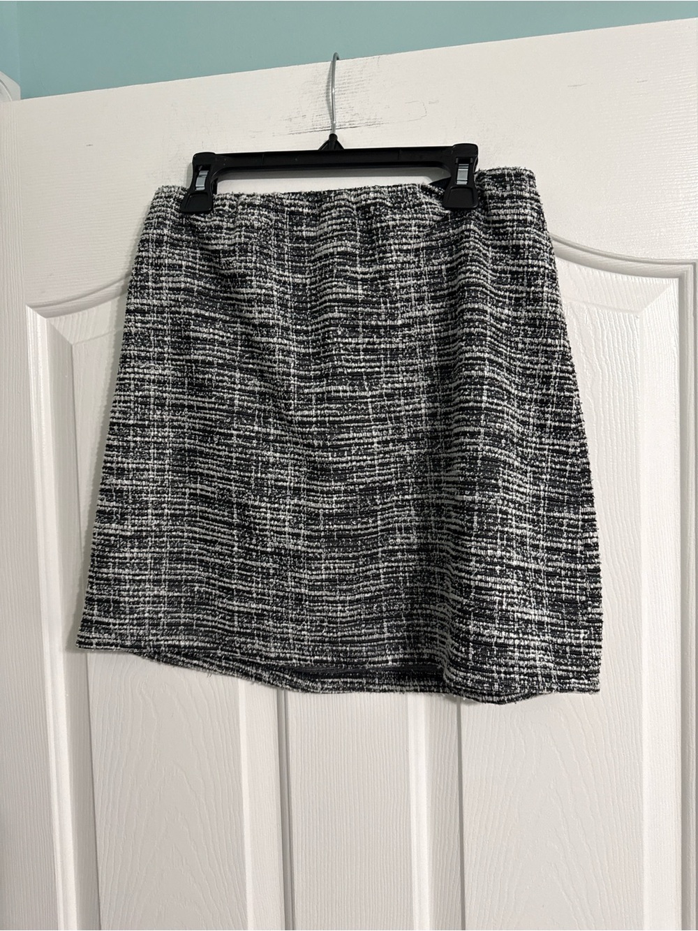 art class Black & White Tweed Mini Skirt